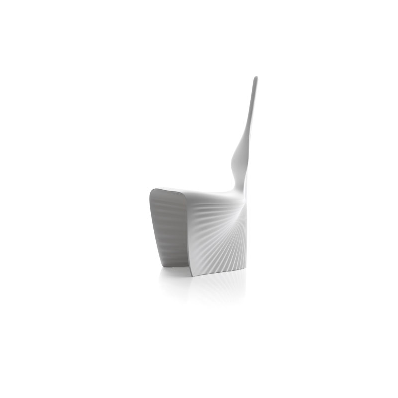 Biophilia Patio Dining Side Chair, White