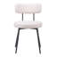 Chaise de salle à manger à dossier bas Blanca