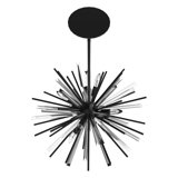Palisades Ave. Metal And Crystal Chandelier