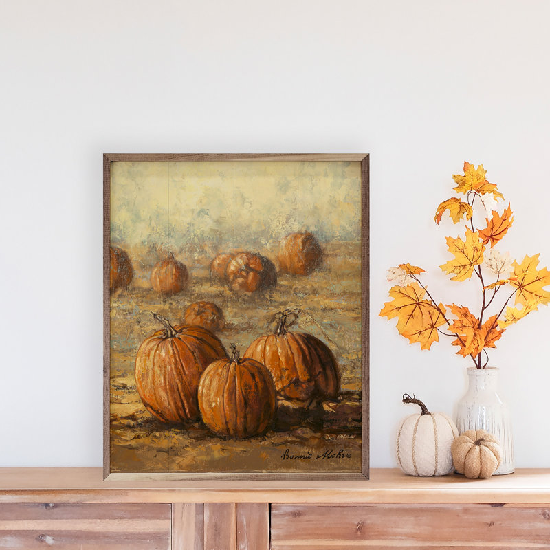 Country Pumpkins par Bonnie Mohr, H 20 po x l 16 po