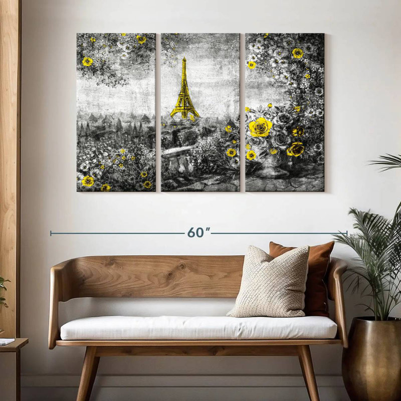 Aime Eiffel Tower Summertime Pop, 32" H x 50" W