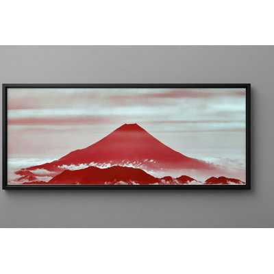 «Red Mount Fuji», art mural encadré