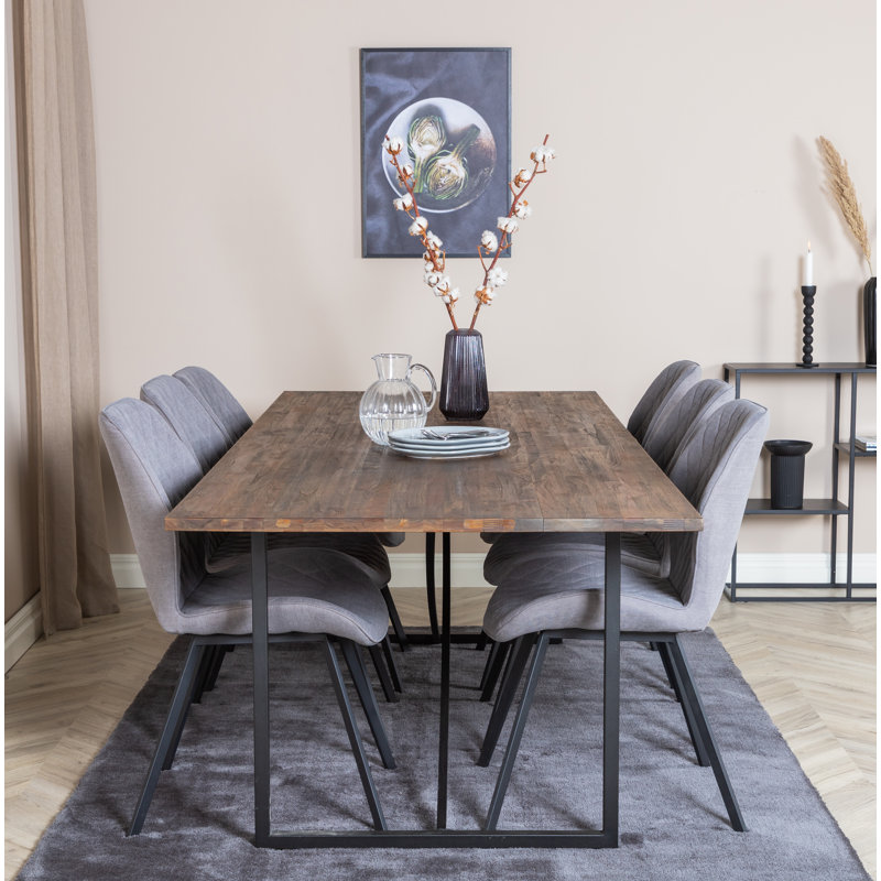 Cepero 6 - Person Dining Set, Grey