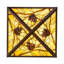 23" Square Pinecone Ridge Semi-Flushmount