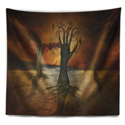 Tapisserie d'arbres de stockage Abstract