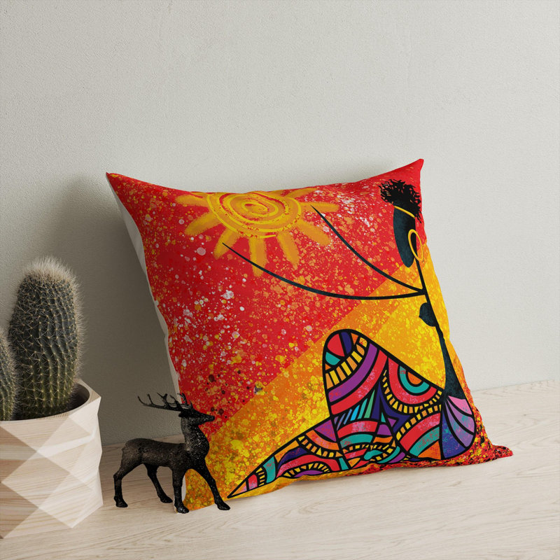 Premium Washable Cushion, 17.0 x 17.0 Inches, 50% Cotton / 50% Polyester, Silicone Filling, Concealed Zip | Soft, Comfortable & Ironable | Perfect for Home Decor, Living Room & Bedroom Accents