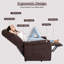 Fauteuil inclinable manuel de 34 po de largeur-913245385