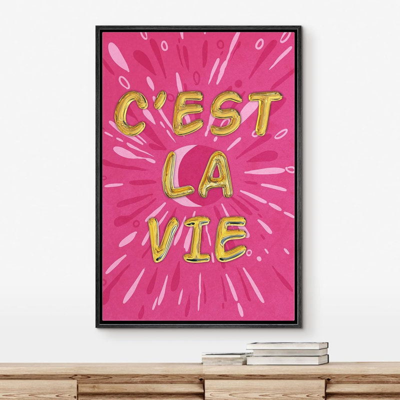 Chambre à coucher pour filles, chambre à coucher, c'est la vie, Noir, H 36 po x l 24 po