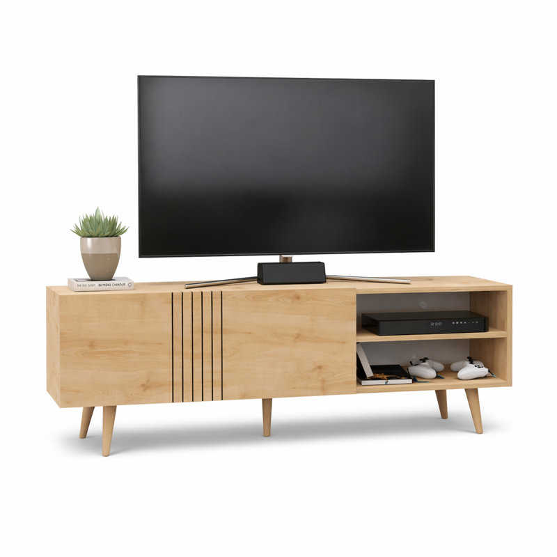 Dile 63" TV Stand for TVs up to 70", Sapphire Oak