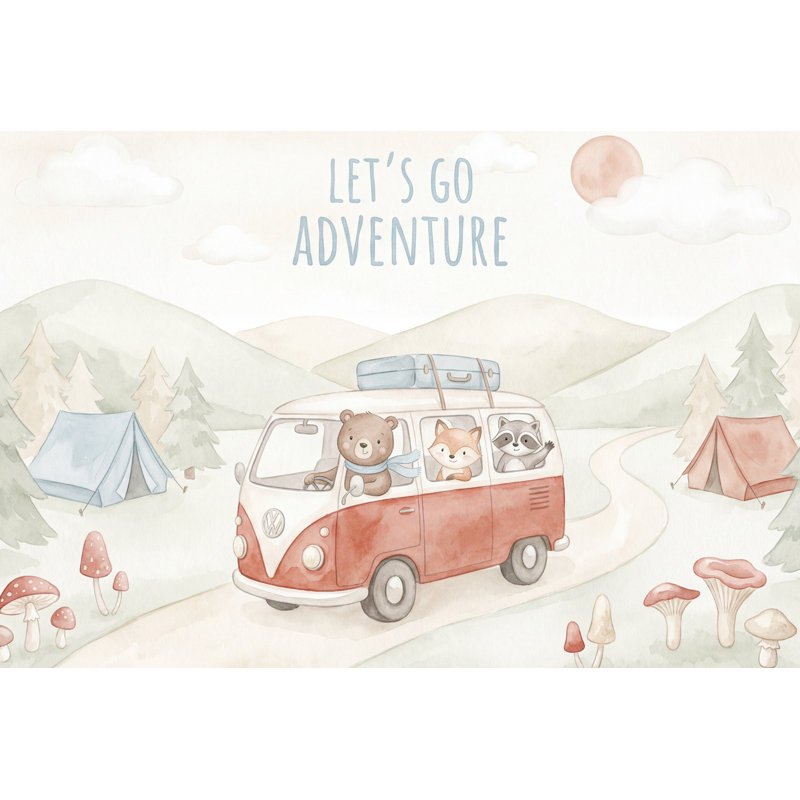 Décoration murale aventure Adventure, 100 po x 96 po, Peler et coller