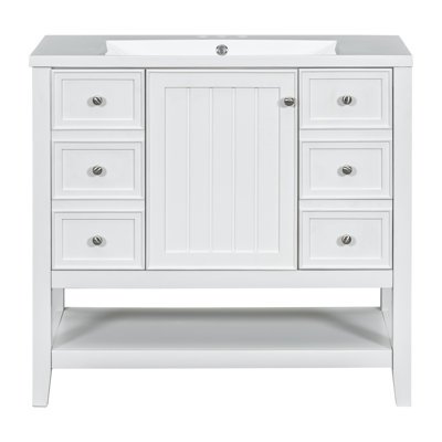 Meuble-lavabo 36 po avec lavabo 36 po, 1 armoire, 3 tiroirs