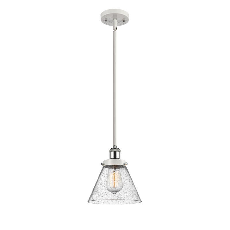 Luminaire suspendu conique à 1 lumière Blythedale, H 10 po x l 8 po x P 8 po
