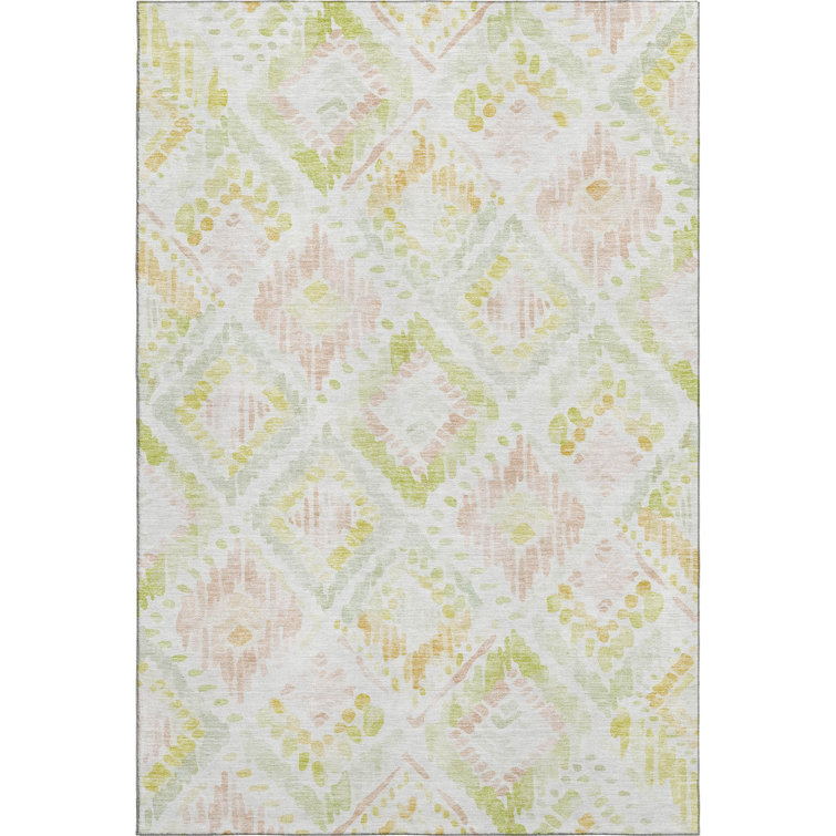 Premium Machine Washable Grafals AMF1088 Geometric Rug