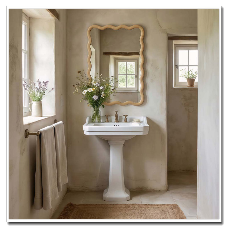Miroir Wavy, Chêne