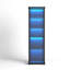 Glass Display Cabinet with 3 Color Led Lights, WineCabinet with Lock-1531948471