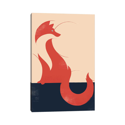 The Fox by Jay Fleck - Wrapped Canvas Painting