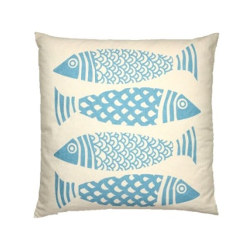 Holmdel Cotton Blend Throw Pillow, Feathers