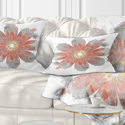 Coussin lombaire floral simple fractal