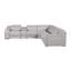 Canapé modulaire inclinable électrique en cuir italien 6 pièces Stanya-91864863