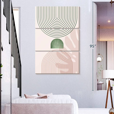 Avery Pink Green Mid-Century Botanical II