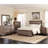 Washed Taupe Queen Panel Bed