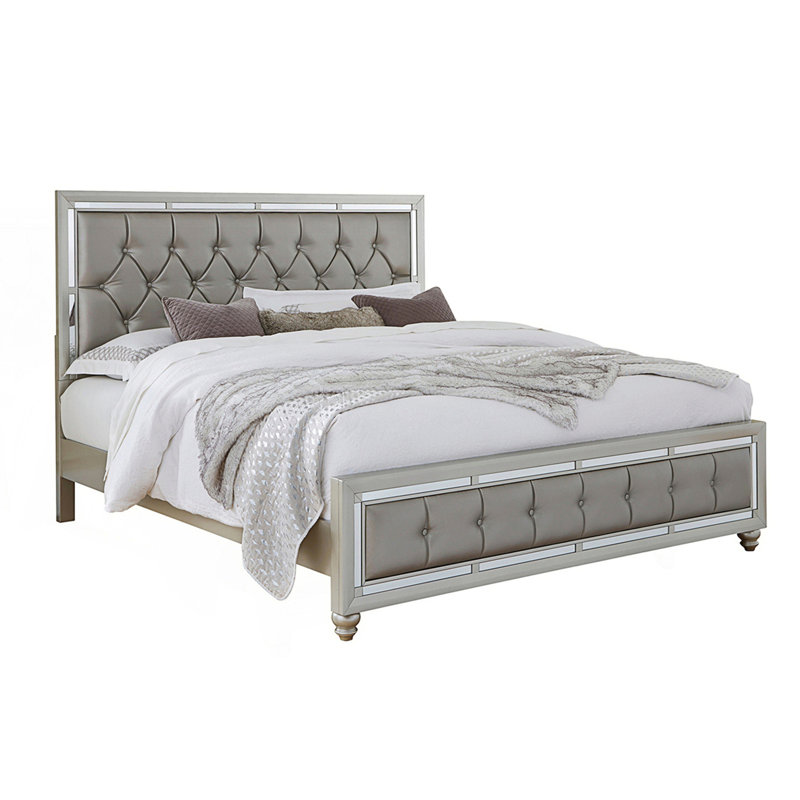 Full Bed With Tufted Headboard