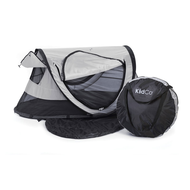 KidCo PeaPod Plus Portable Mesh Baby Toddler Travel Bed & Storage Bag, Midnight