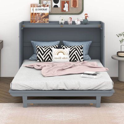 Lit escamotable avec pieds en fer, design moderne