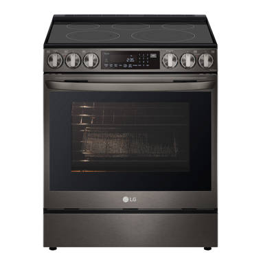 LG 30 in. 6.3 cu. ft. Smart Air Fry Convection Oven Slide-In Electric Range  with 5 Radiant Burners - Stainless Steel