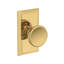 Solvang Passage Knob with Chamfered 5in Rose in Venetian Bronze-12918987