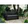 Keter Solana 70 Gallon Durable Resin Outdoor Storage Bench Deck Box For Furniture and Supplies