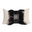 Linen Lumbar Pillow with Ostrich Feather Trim-40992933
