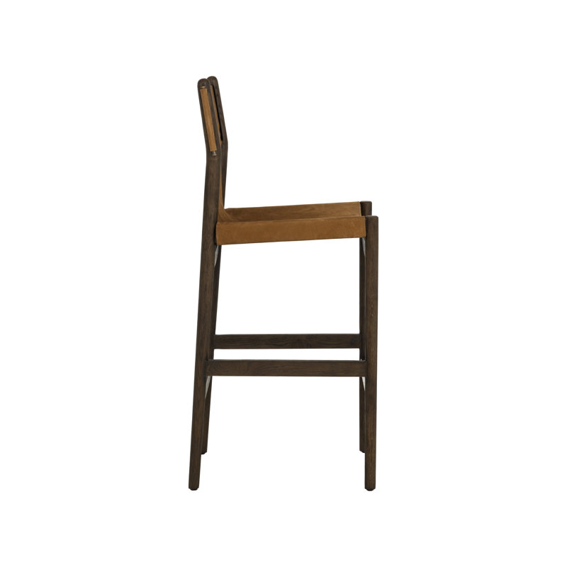 Argus Stool with Solid Wood Frame, Bar Stool (30.25" Seat Height)