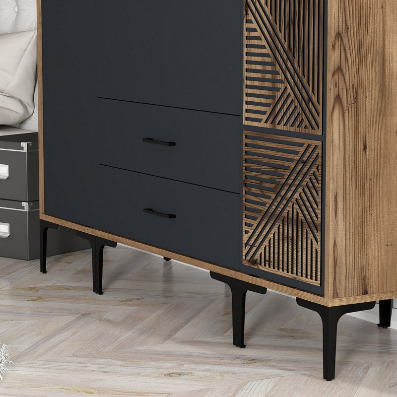 Armoire Ayreanna, Anthracite noyer