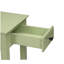 Plateau rectangulaire en bois avec un tiroir, vert clair