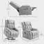 Fauteuil inclinable électrique, fauteuil inclinable avec télécommande, lumière -726366939