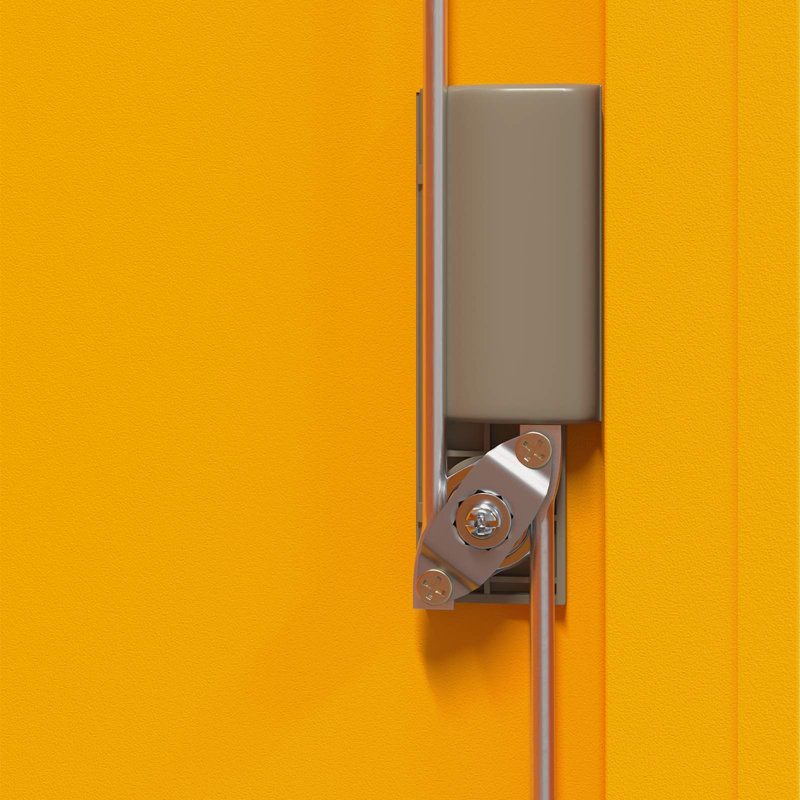 Storage Cabinet, Mustard Yellow