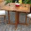 Table à manger pliable en bois Warren