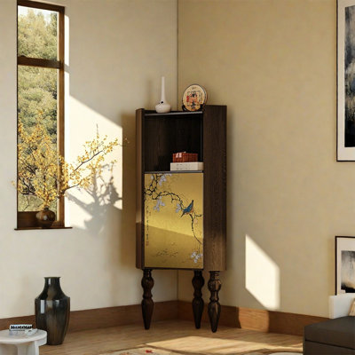 Pine Cabinet with Elegant Storage Space