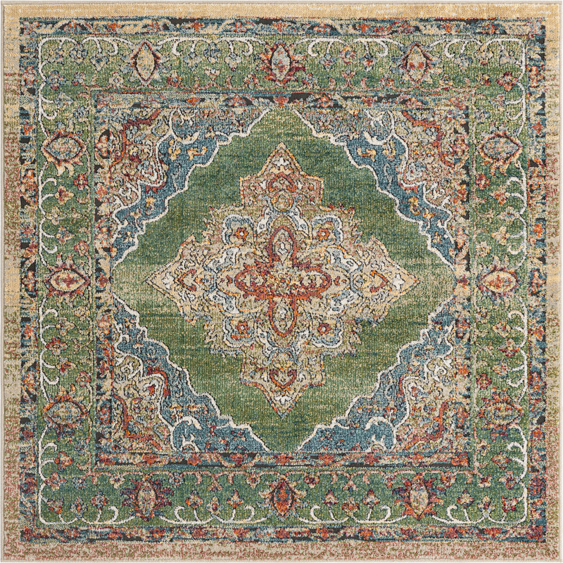 Mekalah Oriental Indoor Rug, Square 5'