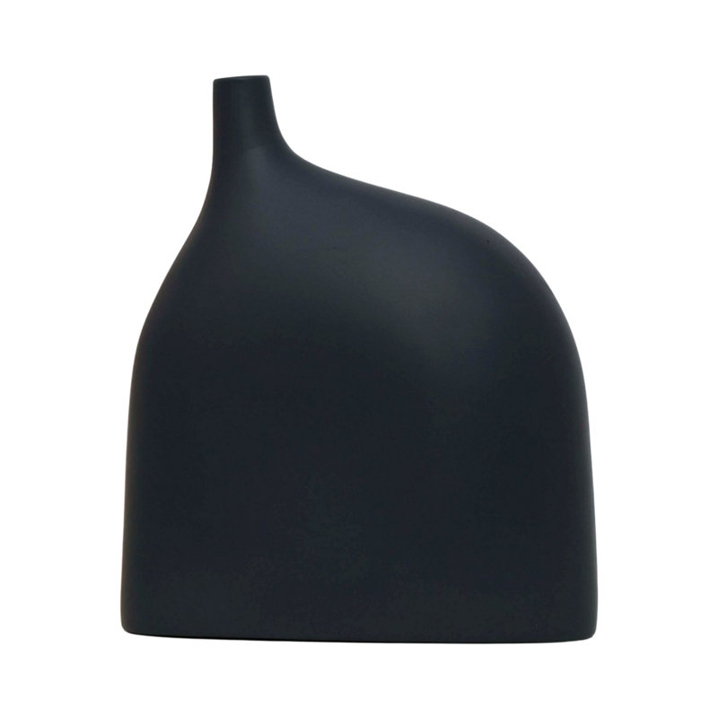 Cyna Ceramic / Porcelain Table Vase, Black