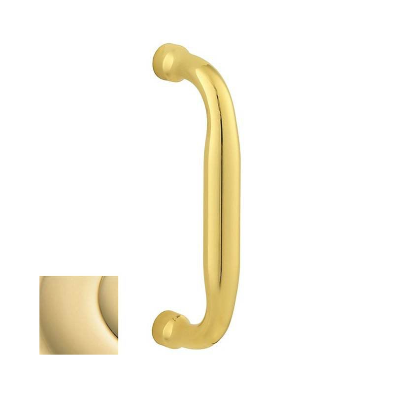 Utility Door Pull Plate, 9.1" H x 2.8" W x 2.1" D, Unlacquered Brass