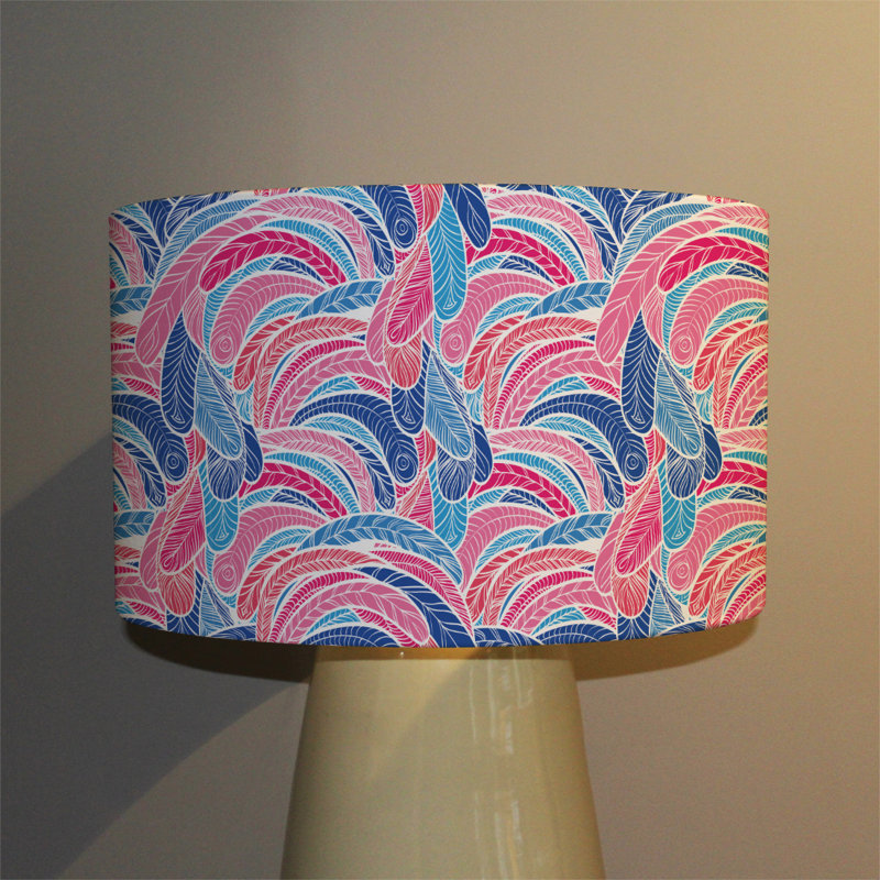 Cotton Drum Lamp Shade ( Uno ), 25cm H x 40cm W x 40cm D