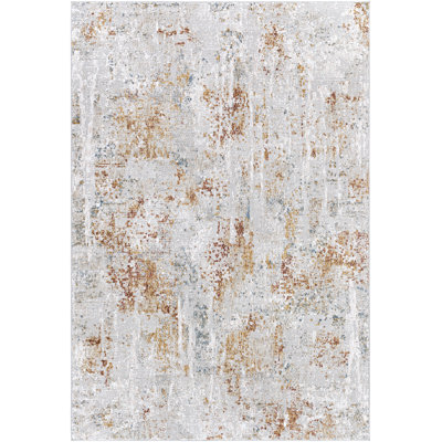 Tapis gris clair / brun Aayisha