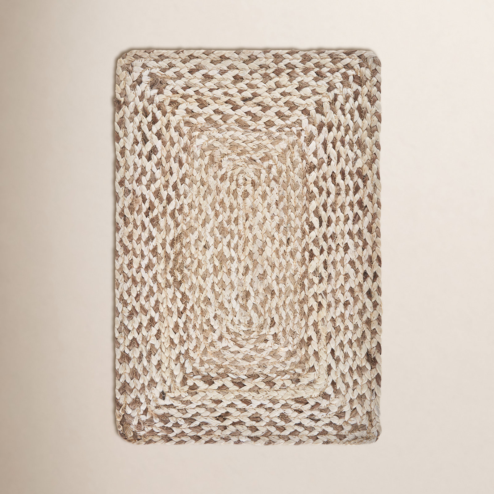 Miran Classic Braided Jute 19" Placemat, Beige