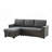 Henos Reversible Sleeper  84" Reversible Sleeper Sectional Sofa with Storage Chaise, USB Charging Ports and Pocket-1955271285