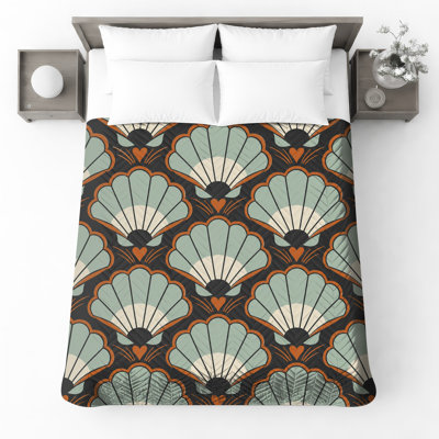 Couvre-lit matelassé Art Deco