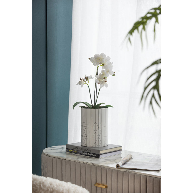 Jardinière en céramique D6.3X8.7 ", H 8,73 po x l 6,33 po x P 6,33 po