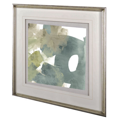 «Agate Gesture» par June Vess a, reproduction d'art encadrée et texturée encadrée sous verre