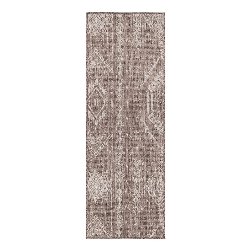 Brison Geometric Indoor / Outdoor Rug, Runner 2' x 6'
